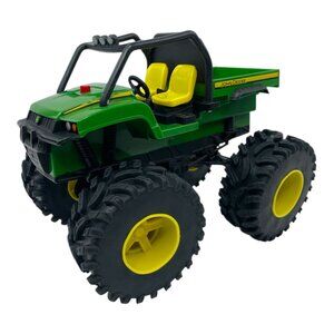 John Deere Monster Treads Wheelie Gator Tractor 4WD Dump Back Toy